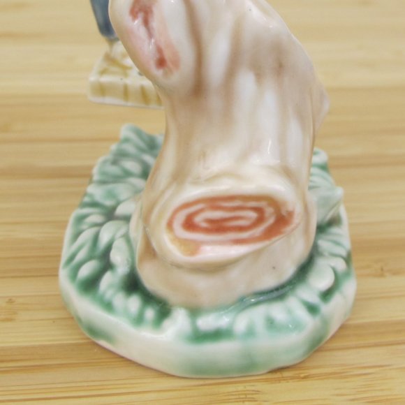 1993 Albert E Price Tales of Bunny Hollow Ceramic Young Bunnies on a Tree Swing - Picture 9 of 9